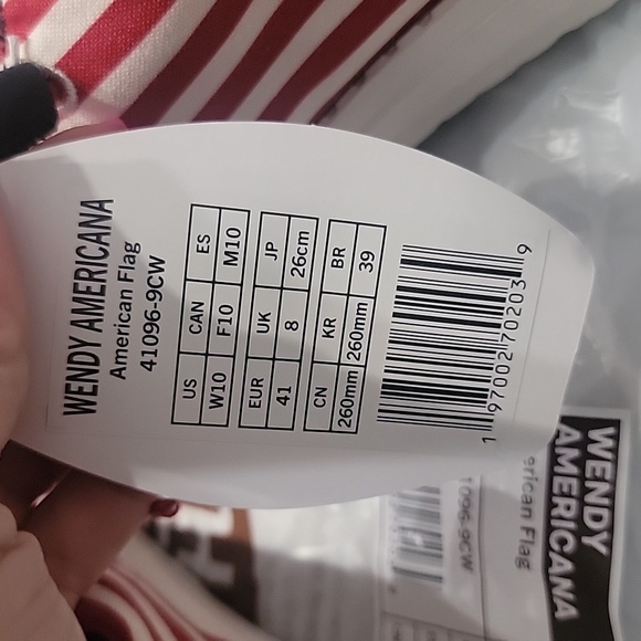 HEY DUDE WENDY AMERICANA- AMERICAN FLAG - W10 - Picture 6 of 8
